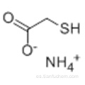 Tioglicolato de amonio CAS 5421-46-5